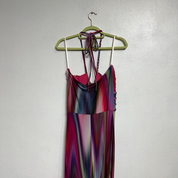 REVOLVE Sky Purple Jolima Braided Halter Maxi Dress Sz M - Picture 8 of 12